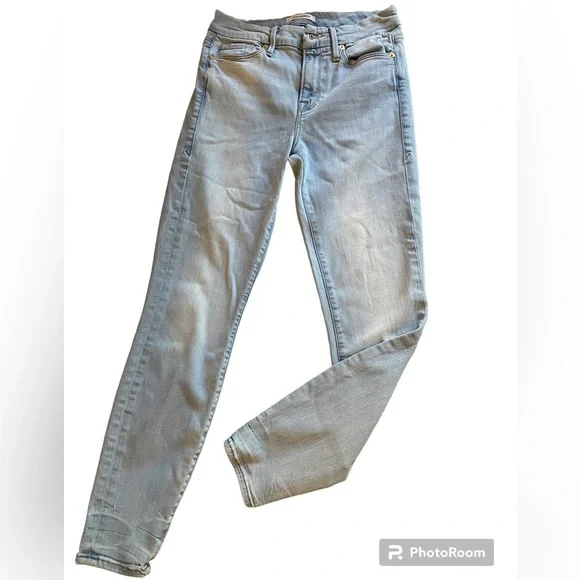 Good American Good Legs Skinny Jeans Light Blue (124) RN#151301 Size 0/25 - Picture 3 of 11